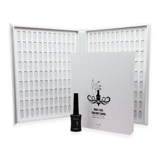 Expositor Álbum Esmalte Gel Decorações Card Branco Pequeno