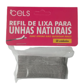 Refil Para Lixa de Unha Natural Cels - 50 Unidades