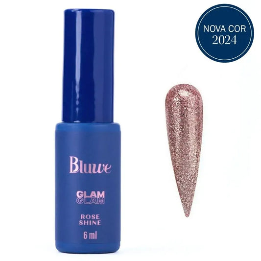 Esmalte Bluwe Rose Shine Coleção Glam 6ml