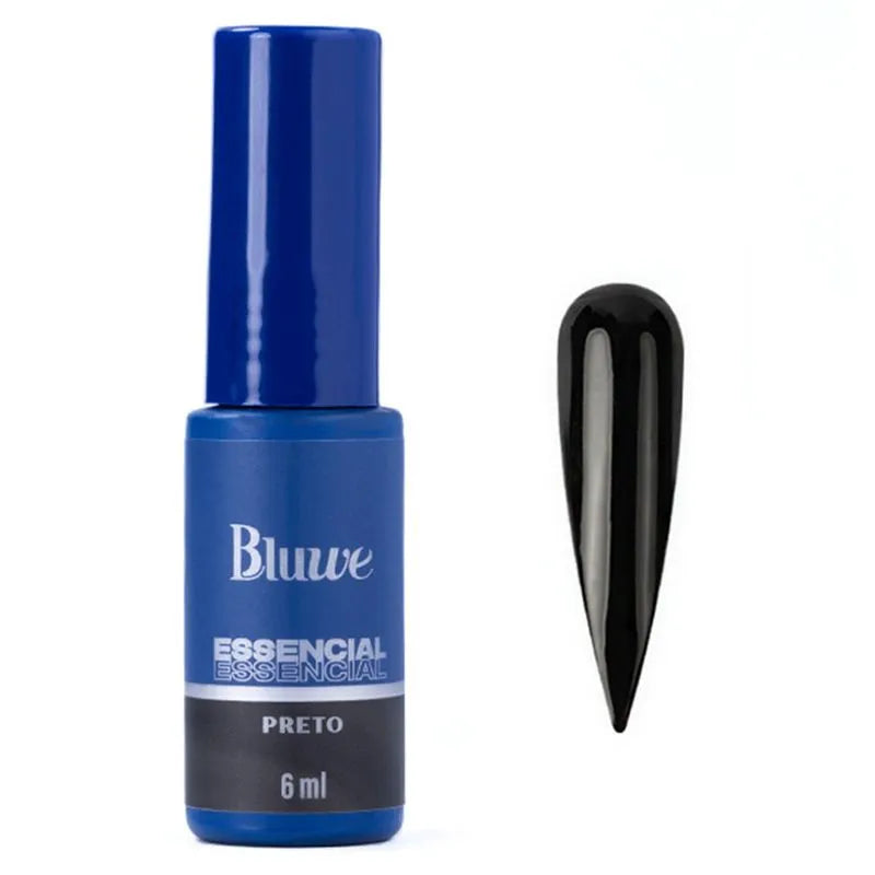 Esmalte Bluwe Preto Coleção Essencial 6ml