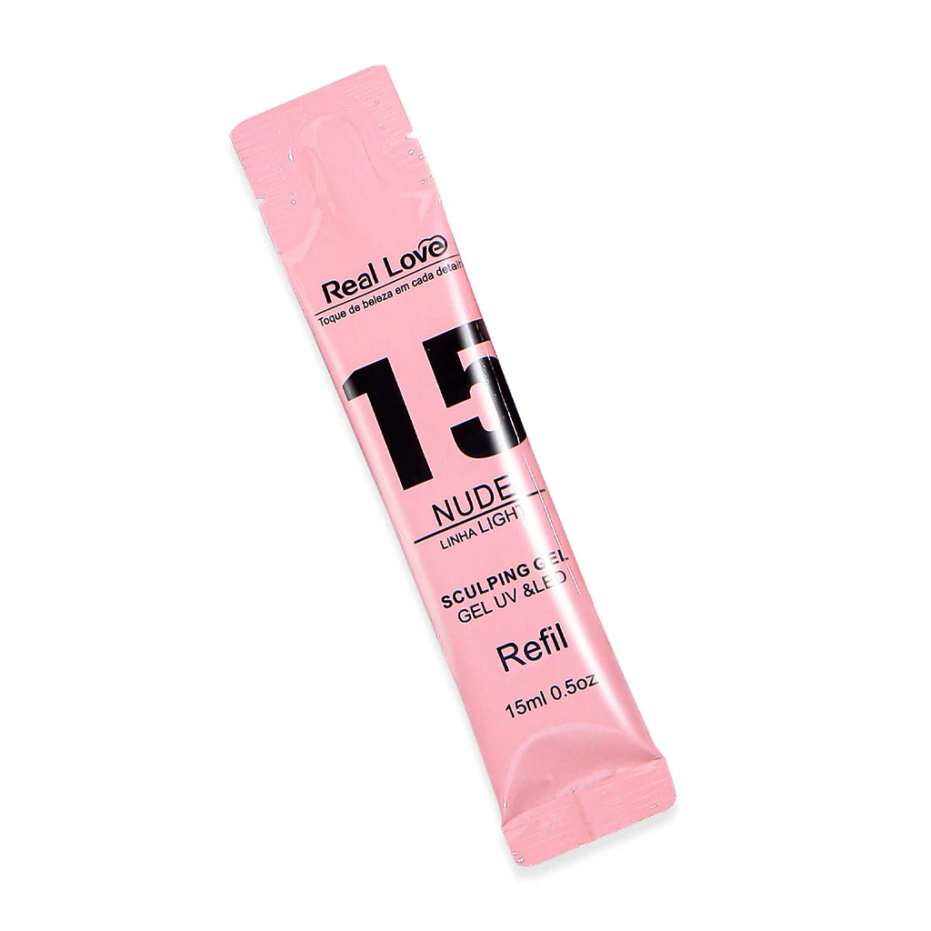 GEL REFIL  REAL LOVE SCULPING 15 NUDE - 15ml SACHE