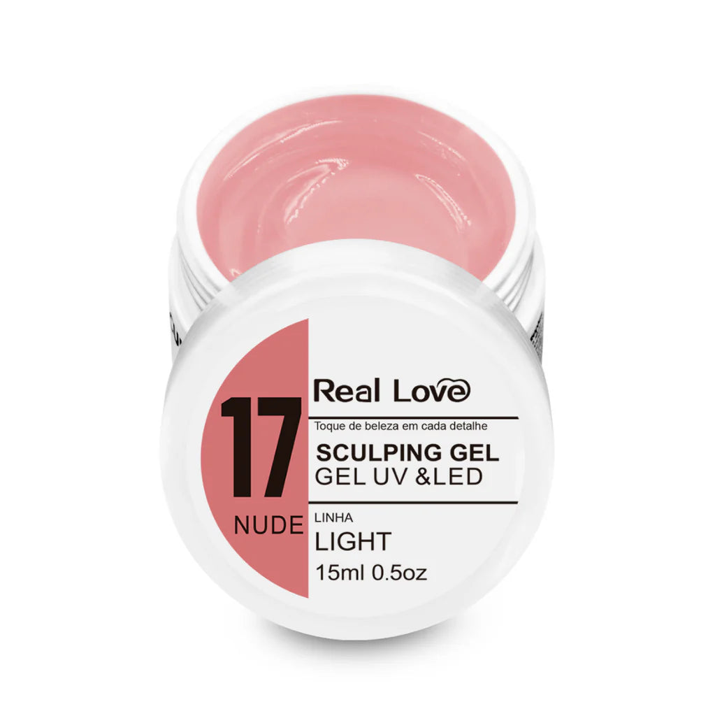 Gel de Alongamento para Unhas - Linha Light - 15ml - Real Love NUDE 17