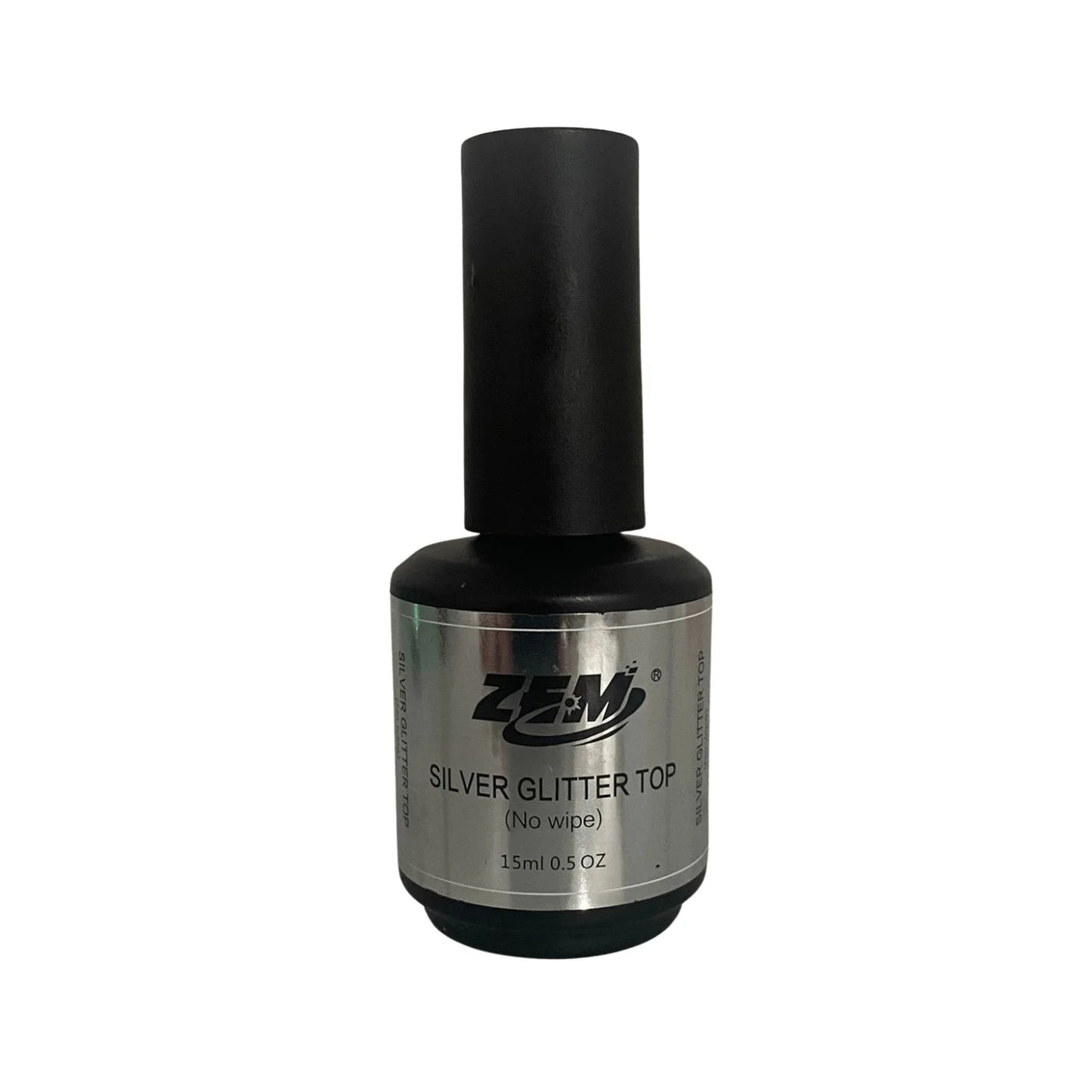 Top Coat ZEM 15 Ml Silver Glitter