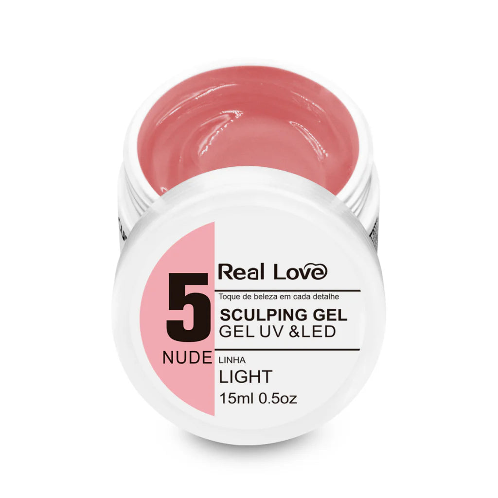 Gel Pote N 05 nude  Linha Light - Real Love 15ml